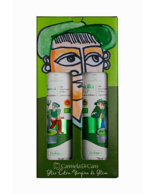 Confezione Regalo 2 Bottiglie – Bio IGP Sicilia + Bio DOP Valli Trapanesi