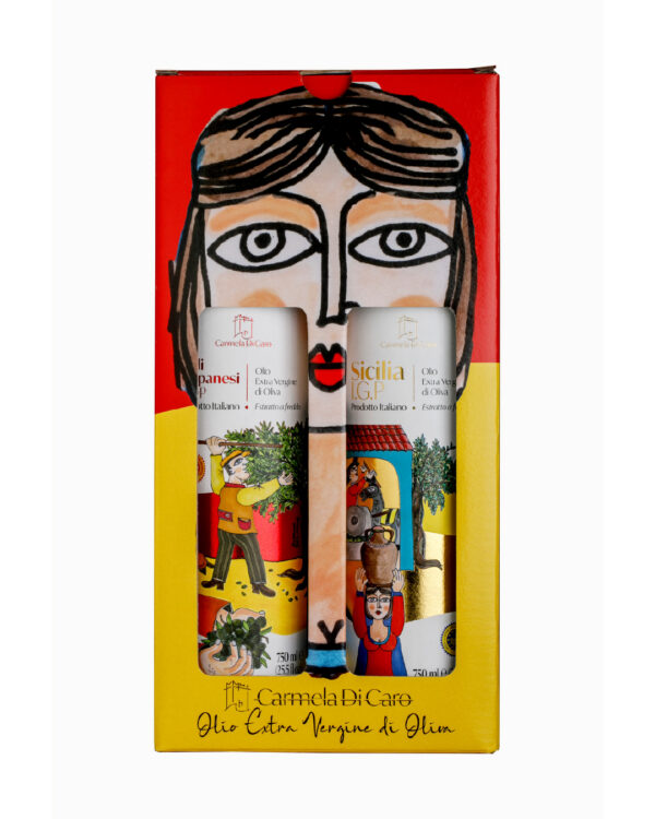 Confezione Regalo 2 Bottiglie – IGP Sicilia + DOP Valli Trapanesi